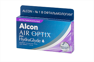 Air Optix Plus HydraGlyde Multifocal (3 линзы)